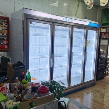 深圳布吉飲料展示柜定制兩門免費(fèi)送貨上門包售后
