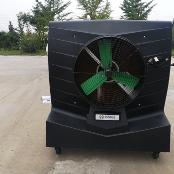 知春移動蒸發式水冷風機，開放空間快速降溫，節能高效