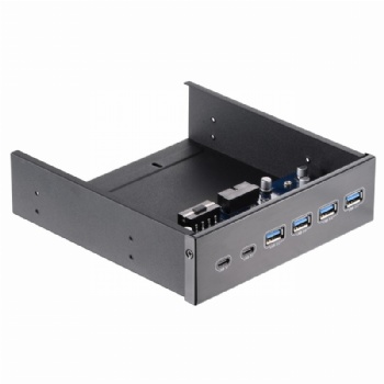 臺(tái)式機(jī)前置光驅(qū)面板 4口USB3.0+2個(gè)Type-C 內(nèi)置光驅(qū)位擴(kuò)展卡