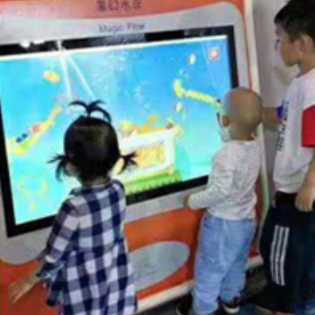 幼兒園游戲化教學智能互動信息化多點觸控魔幻水流光電科學游戲