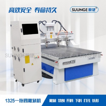 定制加大廣告木工多頭工藝品仿古家具雕刻機小型全自動立體浮雕機