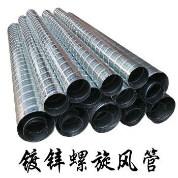 廠家定制 白鐵皮圓風管鍍鋅螺旋風管不銹鋼除塵風管消防排風管排氣通風管道