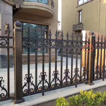 花園小區鋅鋼護欄庭院籬笆欄熱鍍鋅柵欄圍墻鐵藝圍欄鄉村院子欄桿