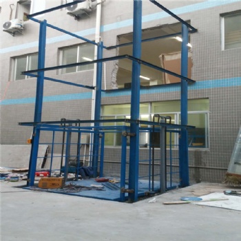 固定導軌式舉升貨梯移動剪叉升降機 液壓電動作業平臺 家用電梯