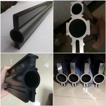 黑色氧化鋁合金型材生產(chǎn) 黑色燕尾鋁型材 6061鋁型材55cm