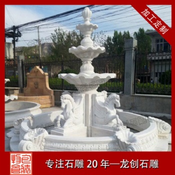 漢白玉石雕噴泉雕塑的報(bào)價(jià)
