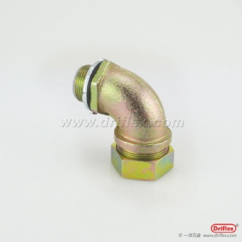 鐵鍍鋅90度彎頭,軟管連接器，六角型金屬接頭配套金屬軟管用