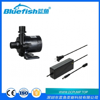 藍魚直流無刷洗澡機水暖循環水培植物墻潛水泵
