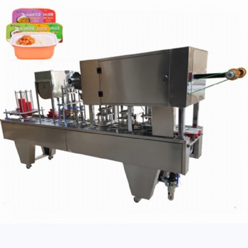 生米生水定量灌裝機(jī) 自熱米飯真空封口機(jī) 塑料盒封盒機(jī)