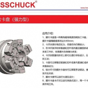 BOSSCHUCK原裝進口膜片卡盤強力型.支持非標設計