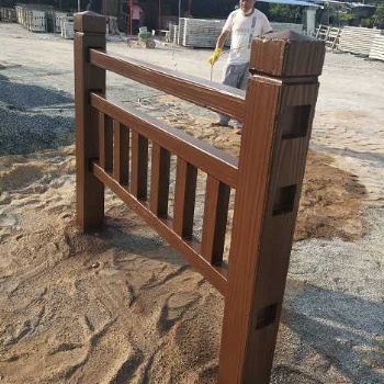 戶外景區(qū)防護欄桿，美麗鄉(xiāng)村仿木欄桿的安裝，仿木欄桿的特點