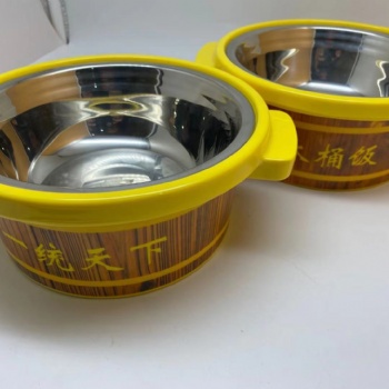 上海壹粵密胺木桶飯餐具，湘贛木桶飯碗供應(yīng)