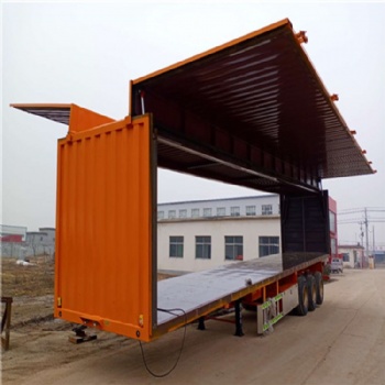 13米集裝箱半掛車 展翼集裝箱半掛車 質(zhì)量可靠