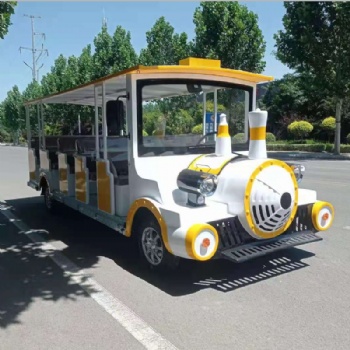 景區(qū)燃油觀光車電動小火車游客接待車公園游樂場電瓶四輪車成人