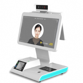 其他wface-3 智能食堂消費機支持人臉、 IC卡、取餐碼、微信付款碼收費，現場點餐購物