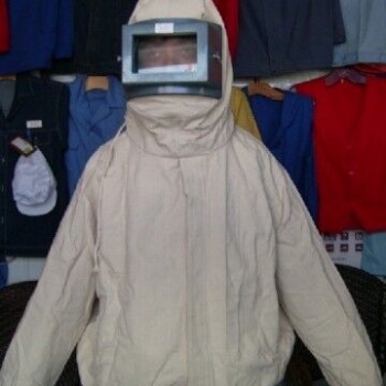 供應(yīng)帆布噴砂服 打砂衣 連體噴砂服 噴鋅服