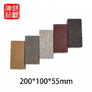 浙江錦觀建材仿石陶瓷PC透水磚200x100x55大量供應(yīng)