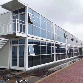 臨建集裝箱房活動板房打包箱房輕鋼別墅廠家**