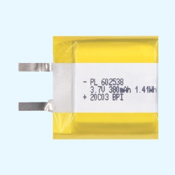 TWS真藍(lán)牙耳機(jī)電池602538-380mAh聚合物電池