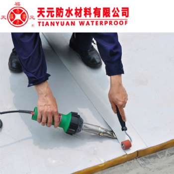 天元防水生產TPO防水卷材國標企標光板帶布加筋雙面雙色熱塑性聚烯烴TPO防水卷材