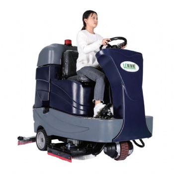 湖南駕駛式洗地機GRL860D商用工廠車間小區工業駕駛式電瓶洗地機
