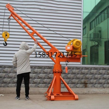 建筑小吊機360度手動旋轉小型吊裝機快速高層砂石料吊運機