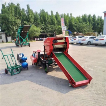 秸稈打捆包膜機(jī) 全自動(dòng)包膜機(jī) 玉米秸稈青儲(chǔ)打包機(jī)