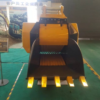 鄂式破碎斗 適配20T挖掘機青石粉碎設備挖掘機液壓鄂式破碎斗