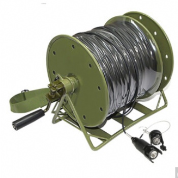 新橋華泰 XQ-YZGL500B單模2芯野戰鎧裝光纜 500米野戰光纜 金屬航空接頭