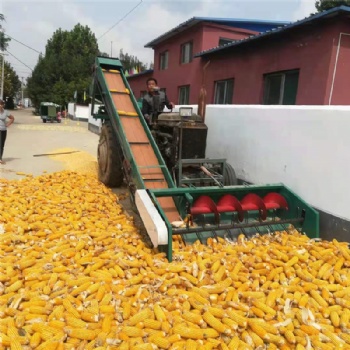 拖拉機(jī)帶動(dòng)自走式大型玉米脫粒機(jī)苞米雙滾筒單滾筒脫粒機(jī)