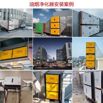 天瀧環保蔚頓1.2米油煙凈化器煙罩式一體機廚房飯店項目工程專用