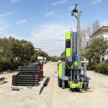 建筑勘探800米全液壓鉆機 履帶深孔打孔機 花崗巖灰?guī)r山地勘察