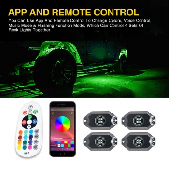外貿汽車底盤燈氛圍燈車底燈RGBW三控巖石燈搖滾燈led rock light
