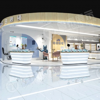 商場眼鏡店裝修展柜制作的設計技巧
