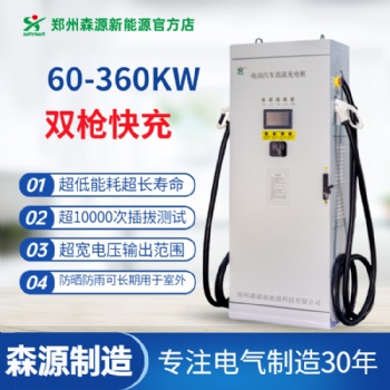 森源新能源電動(dòng)汽車模塊式60-360KW快速汽車充電樁一機(jī)雙充
