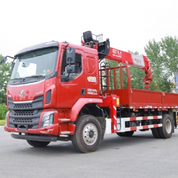 柳汽乘龍M3單橋，上裝長興8噸直臂吊機(jī)