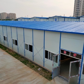 安特 單層雙層活動(dòng)板房 彩鋼板房巖棉夾芯板 防火防震 搭建快捷
