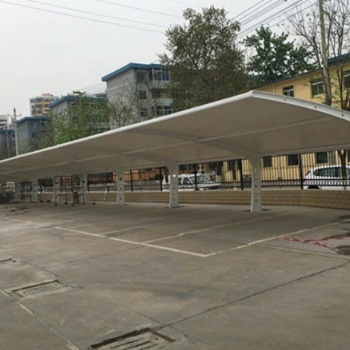 【成品案例】汽車(chē)遮陽(yáng)棚-鋼膜結(jié)構(gòu)雨棚加工找上海燕雨膜結(jié)構(gòu)工程有限公司