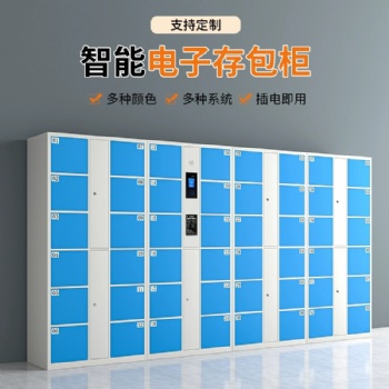 電子存包柜智能儲物柜手機(jī)存放柜人臉識別微信掃碼指紋寄存柜