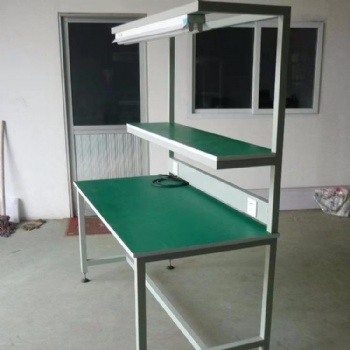 單面雙面防靜電工作臺(tái)帶燈架帶插排可送貨安裝
