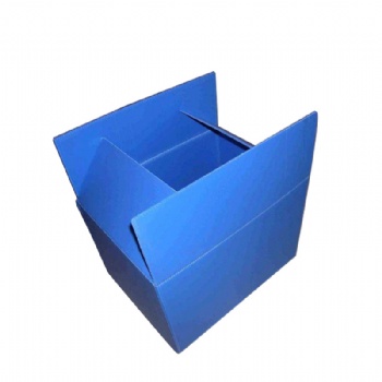 鈣塑箱 中空板箱 可折疊紙箱式帶蓋包裝箱 中空板周轉(zhuǎn)箱