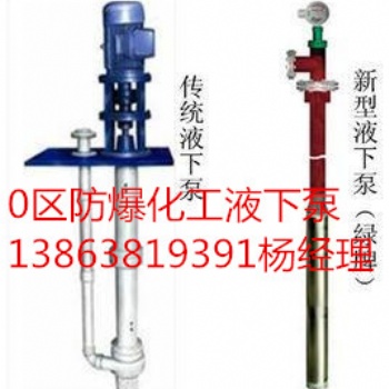 具有BT4等級的防爆液下泵綠牌免維護不銹鋼化工潛泵