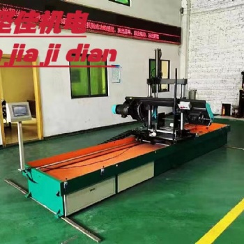 堅(jiān)佳 不銹鋼大口徑厚壁焊管4232型在線智能帶鋸鋸床切割機(jī) 全自動(dòng)切管機(jī)