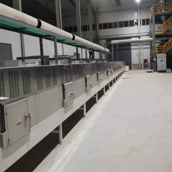 大型微波硅材料烘干機(jī) 隧道式氧化硅烘干線廠旭通智能化工原料烘干設(shè)備
