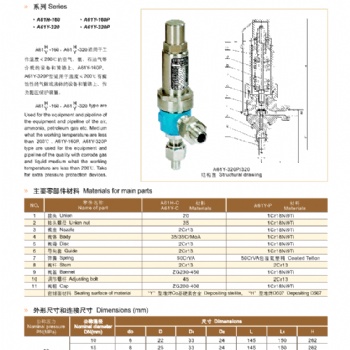 永一閥門集團安全閥A48H