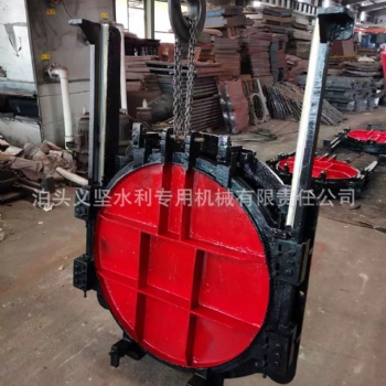 明桿式鑄鐵閘門 鑄鐵鑲銅渠道止水閘門水庫閘門 機閘一體