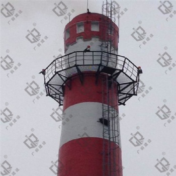 混凝土煙囪安裝避雷針
