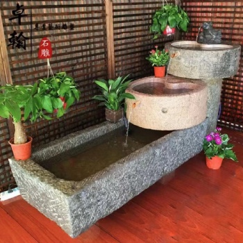老舊石槽石磨盤(pán)豬槽魚(yú)缸金蟾流水景馬槽室內(nèi)牛槽養(yǎng)魚(yú)庭院花盆擺件