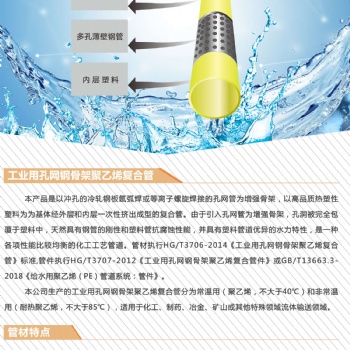 成都廠家**工業用孔網管孔網鋼帶PE-RT復合管孔網鋼帶PE復合管（東泰管業）