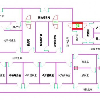 太原市動物房實驗室設(shè)計圖紙